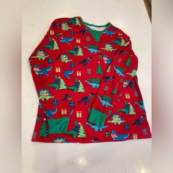 ❤️ Wondershop Christmas Men’s Dinosaur Red Long John Whimsey Fun Pajama Set - Picture 3 of 10